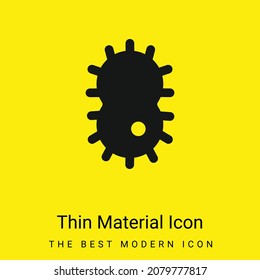 Bacteria minimal bright yellow material icon