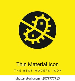 Icono mínimo de material amarillo brillante