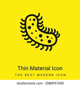 Icono mínimo de material amarillo brillante