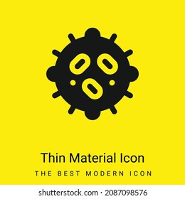 Bacteria minimal bright yellow material icon
