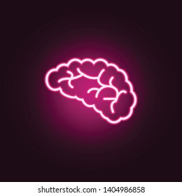 bacteria neon icon. Elements of Sciense set. Simple icon for websites, web design, mobile app, info graphics