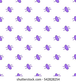 Bacteria pattern. Cartoon illustration of bacteria vector pattern for web