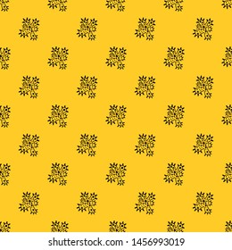 Bacteria pattern seamless vector repeat geometric yellow for any design