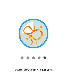 Bacteria in Petri Dish Icon