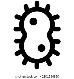 Bacteria replicating from each other from a unisex structure