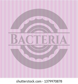 Bacteria retro pink emblem