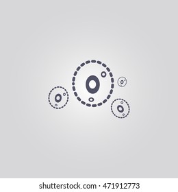 bacteria sign. icon design