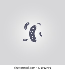 bacteria sign. icon design