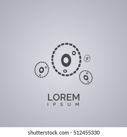 bacteria sign. icon design