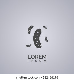 bacteria sign. icon design