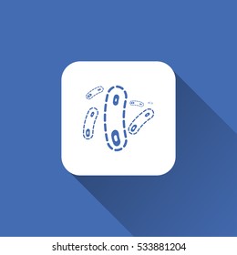 bacteria sign. icon design