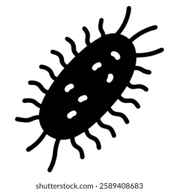  bacteria silhouette, bacteria PNG,  bacteria