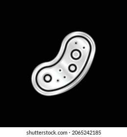 Bacteria-Symbol aus silbernem Metall
