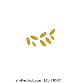 bacteria simple clip art vector illustration