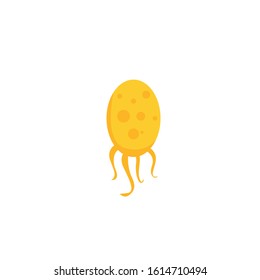 bacteria simple clip art vector illustration