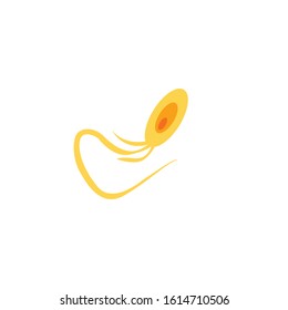 bacteria simple clip art vector illustration