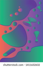 bacteria in space, background abstraction 