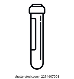 Bacteria test tube icon outline vector. Disease drug. Resistant medical