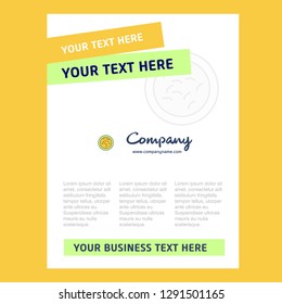 Bacteria Title Page Design for Company profile ,annual report, presentations, leaflet, Brochure Vector Background