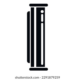Bacteria UV lamp icon simple vector. Ultraviolet disinfection. Air device