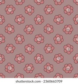 Bacteria vector Biology concept colored creative seamless pattern