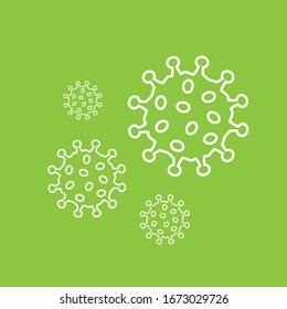 Bacteria vector. free space for text. Virus vector pattern. Virus vector.