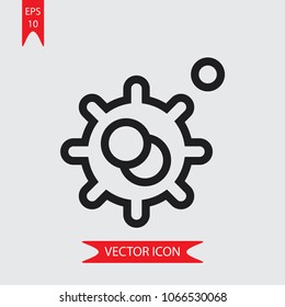 Bacteria vector icon