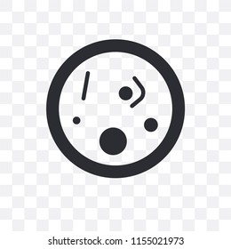 Bacteria vector icon isolated on transparent background, Bacteria logo concept