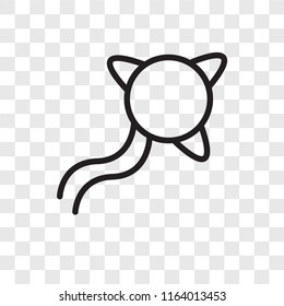 Bacteria vector icon isolated on transparent background, Bacteria logo concept