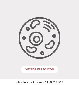 Bacteria vector icon, microbe symbol.