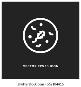 Bacteria vector icon, microbe symbol. Modern, simple flat vector illustration for web site or mobile app