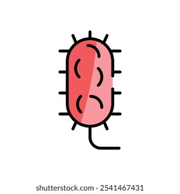 Icono de Vector de bacterias ilustración de stock