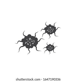 Bacteria vector illustration icon template design