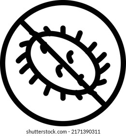 bacteria   Vector illustration on a transparent background. Premium quality symmbols. Thin line vector icons for concept and graphic design. 
