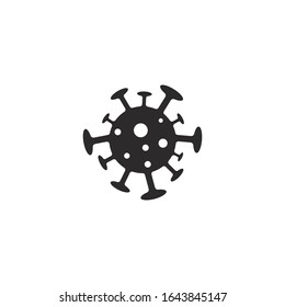 Bacteria vector symbol logo icon in flat design 