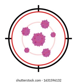 Bacteria vector. wallpaper. free space for text. bacteria vector pattern. Virus vector.