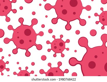 Bacteria vector. wallpaper. free space for text. bacteria vector pattern. Virus vector.