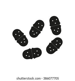 Bacteria or virus icon. Vector illustration.