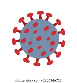 Iconos de bacterias y virus. bacterias causantes de enfermedades, virus y microbios. Gérmenes de color, bacterias tipo ilustración vectorial. Virus Corona Causa De La Enfermedad De Covid