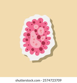 Bacteria and virus illustration. Pathogenic bacteria, viruses and microbes, disease-causing, color germs, bacterium type, microorganism infection