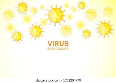 Bacteria or virus infection flu background. - Vector.