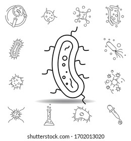 bacteria virus line icon. element of bacterium virus illustration icons. signs symbols can be used for web logo mobile app UI UX