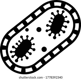 Bacteria Virus Medicine Science Icon
