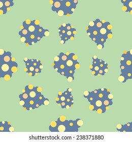 Bacteria virus seamless pattern vector illustration