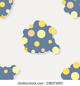 Bacteria virus seamless pattern vector illustration