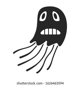 Bacteria of virus vector icon.Black,simple vector icon isolated on white background bacteria of virus .