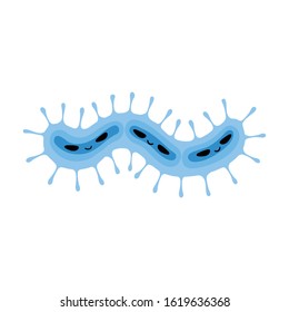 Bacteria of virus vector icon.Cartoon vector icon isolated on white background bacteria of virus .