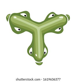 Bacteria of virus vector icon.Cartoon vector icon isolated on white background bacteria of virus .