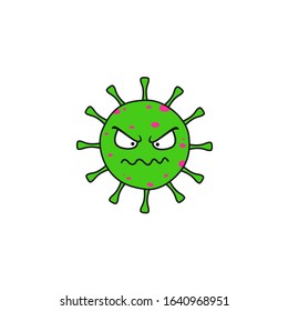 Bacteria Virus Vector Illustration, Stock Illustration