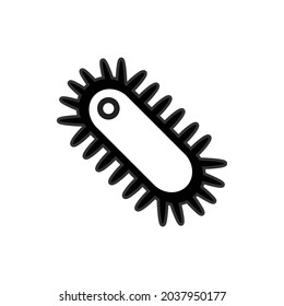 Bacteria and Viruses Icon, isolated on white background, Vector illustration.